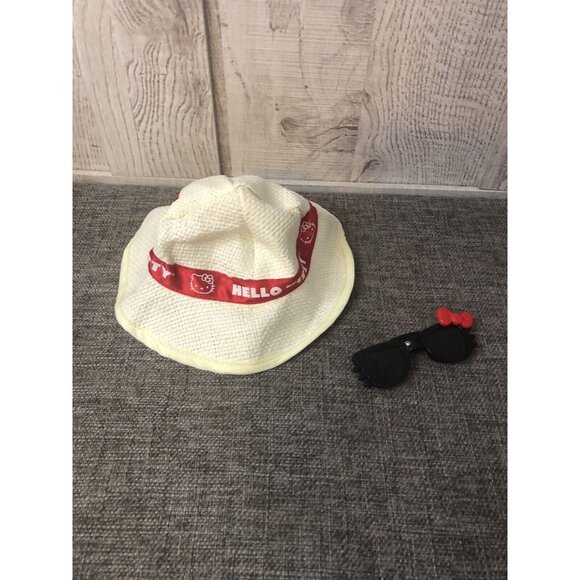 My Life Hello Kitty Doll Sized Accessories Sun Hat Black Sunglasses Replacement - Picture 2 of 4